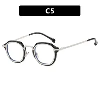 Retro Vacation Punk Glasses Ac Square Full Frame Glasses sku image 5