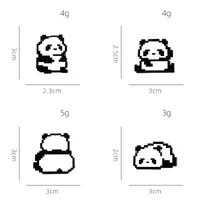 Cute Simple Style Panda Alloy Stoving Varnish Plating Unisex Brooches main image 9