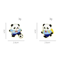 Cute Simple Style Panda Alloy Stoving Varnish Plating Unisex Brooches main image 8