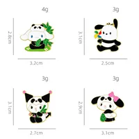 Cute Simple Style Panda Alloy Stoving Varnish Plating Unisex Brooches main image 10