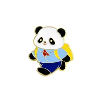 Cute Simple Style Panda Alloy Stoving Varnish Plating Unisex Brooches sku image 10