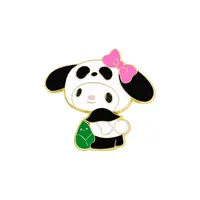 Cute Simple Style Panda Alloy Stoving Varnish Plating Unisex Brooches sku image 2