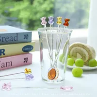 Cute Bear Glass Spoon 1 Piece main image 1