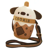Kid'S PP Cotton Dog Cute Bucket Zipper Crossbody Bag main image 5