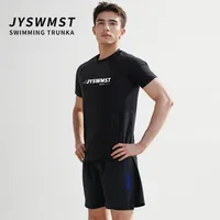 JiYang Men's Swimwear Set With Separate Top & Swim Trunks – Youth Boys' Full - Length Swimming Outfit main image 2