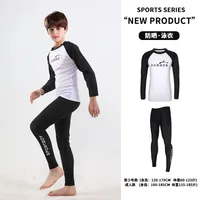 Men's Quick - Dry Sun Protection Snorkeling Surfing Swimming Long Sleeve Rash Guard Top & Separate Set Lightweight UV Swimwear Trendy Beachwear main image 5