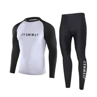 Men's Quick - Dry Sun Protection Snorkeling Surfing Swimming Long Sleeve Rash Guard Top & Separate Set Lightweight UV Swimwear Trendy Beachwear main image 1