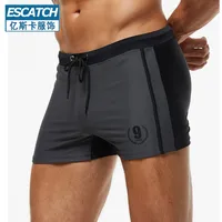 Men's Quick-Dry Professional Swim Trunks With Anti-Embarrassment Design, Large Size Swimwear Factory Direct main image 1