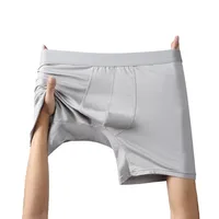 Men's Bamboo Fiber Long Underwear Mid Waist Boxer Briefs - Black Breathable Comfort For Sports, Teens & Casual Wear main image 4