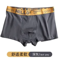 Men's Breathable Sport Underwear Comfortable Boxer Shorts For Youth & Teens, Cotton Blend Casual Trunks sku image 20