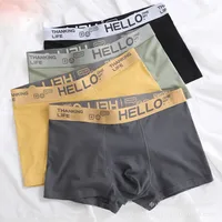 Men's Breathable Sport Underwear Comfortable Boxer Shorts For Youth & Teens, Cotton Blend Casual Trunks main image 4
