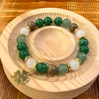 Casual Simple Style Four Leaf Clover Acrylic Women's Bracelets main image 5