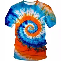 Men's Camouflage 3D Digital Print T-Shirt, Tie-Dye Effect Unisex Casual Round Neck Short Sleeve Tee main image 1