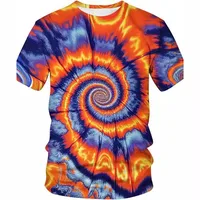 Men's Camouflage 3D Digital Print T-Shirt, Tie-Dye Effect Unisex Casual Round Neck Short Sleeve Tee main image 2