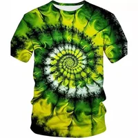 Men's Camouflage 3D Digital Print T-Shirt, Tie-Dye Effect Unisex Casual Round Neck Short Sleeve Tee main image 3