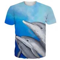 Men's Casual Short Sleeve T-Shirt With 3D Digital Beach & Marine Animal Print - Lightweight Summer Top main image 1