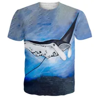 Men's Casual Short Sleeve T-Shirt With 3D Digital Beach & Marine Animal Print - Lightweight Summer Top main image 4