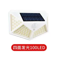 Solar - Powered LED Motion Sensor Wall Light - Waterproof Outdoor Landscape Courtyard Lighting For Rural Areas sku image 4