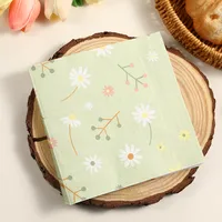 Cute Flower Wood Pulp Fiber Napkins main image 3
