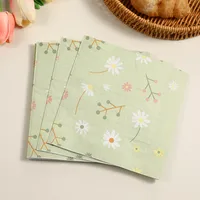 Cute Flower Wood Pulp Fiber Napkins main image 1