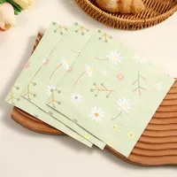 Cute Flower Wood Pulp Fiber Napkins main image 4