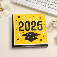 Cool Style Doctoral Cap Letter Wood Pulp Fiber Napkins main image 3