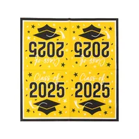 Cool Style Doctoral Cap Letter Wood Pulp Fiber Napkins main image 5