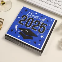 Cool Style Doctoral Cap Letter Wood Pulp Fiber Napkins sku image 2