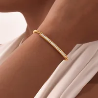 Vintage Style Simple Style Geometric 201 Stainless Steel Women's Bracelets main image 1
