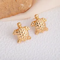 1 Pair IG Style Marine Style Tortoise Starfish 304 Stainless Steel Drop Earrings Ear Studs sku image 7
