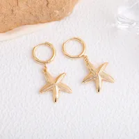 1 Pair IG Style Marine Style Tortoise Starfish 304 Stainless Steel Drop Earrings Ear Studs sku image 2