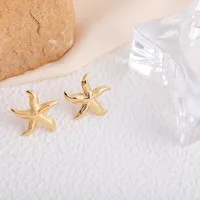 1 Pair IG Style Marine Style Tortoise Starfish 304 Stainless Steel Drop Earrings Ear Studs sku image 15