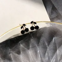 1 Pair Casual Sweet Cherry Plating Alloy Ear Studs main image 3