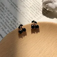 1 Pair Casual Sweet Cherry Plating Alloy Ear Studs main image 4