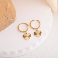 1 Pair French Style Simple Style Classic Style Solid Color 304 Stainless Steel Drop Earrings main image 10