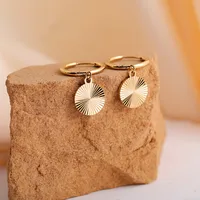 1 Pair French Style Simple Style Classic Style Solid Color 304 Stainless Steel Drop Earrings main image 9
