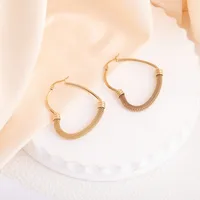 1 Pair Elegant French Style Circle 304 Stainless Steel Earrings main image 8