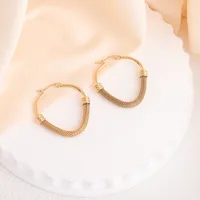 1 Pair Elegant French Style Circle 304 Stainless Steel Earrings main image 7