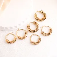 1 Pair Elegant French Style Circle 304 Stainless Steel Earrings main image 5