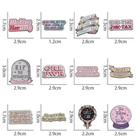 Casual Elegant Simple Style Letter Heart Shape Alloy Stoving Varnish Unisex Brooches main image 2