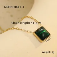 Vacation Simple Style Heart Shape 304 Stainless Steel Inlay Zircon Women's Pendant Necklace sku image 4