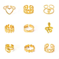 Vacation Simple Style Solid Color Titanium Steel Plating Women's Rings main image 1