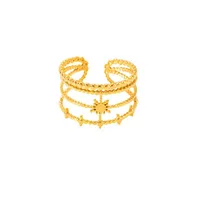 Vacation Simple Style Solid Color Titanium Steel Plating Women's Rings main image 3