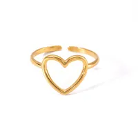 Vacation Simple Style Solid Color Titanium Steel Plating Women's Rings main image 4