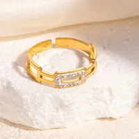 Vacation Simple Style Solid Color Titanium Steel Plating Women's Rings sku image 53