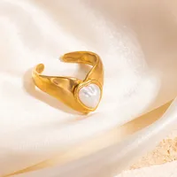 Vacation Simple Style Solid Color Titanium Steel Plating Women's Rings sku image 55