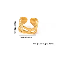 Vacation Simple Style Solid Color Titanium Steel Plating Women's Rings sku image 2