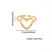Vacation Simple Style Solid Color Titanium Steel Plating Women's Rings sku image 7