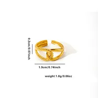 Vacation Simple Style Solid Color Titanium Steel Plating Women's Rings sku image 10