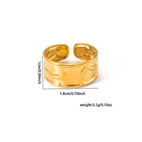 Vacation Simple Style Solid Color Titanium Steel Plating Women's Rings sku image 13